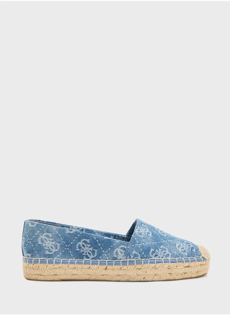GUESS Logo Detailed Flat Espadrilles