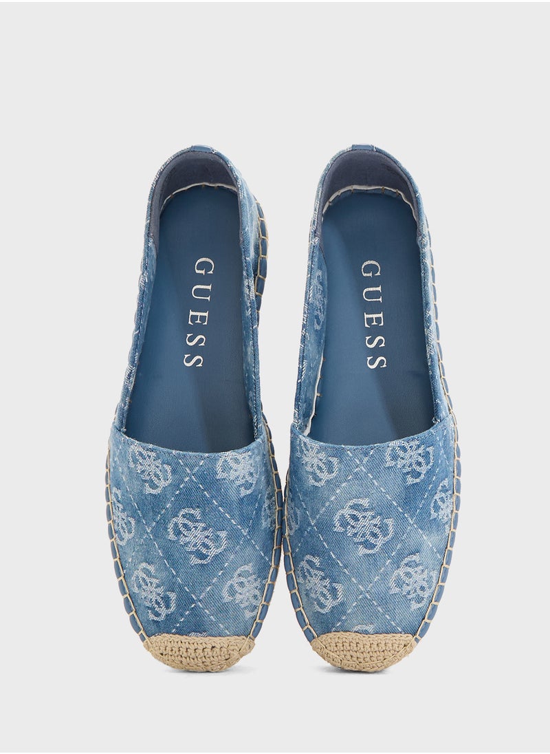GUESS Logo Detailed Flat Espadrilles  - Image 4