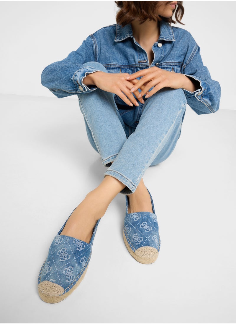 GUESS Logo Detailed Flat Espadrilles  - Image 5