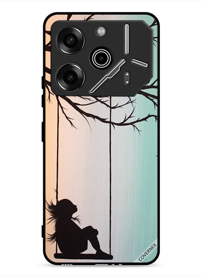 Covernex Tecno Pova 6 Pro 5G Protective Case Cover Sad Little Girl Art Paint - Image 1