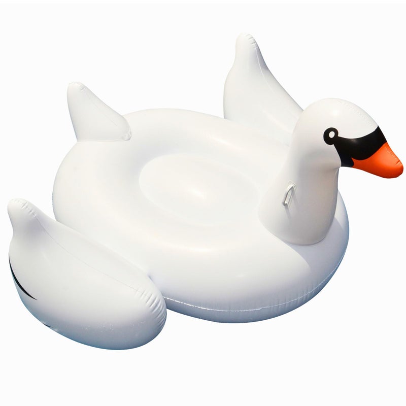 SWIMLINE ORIGINAL 90621 Giant Inflatable Swan Pool Float Floatie Ride-On Lounge W/ Stable Legs Wings Large Rideable Blow Up Summer Beach Swimming Party Lounge Big Raft Tube Decoration Toys Kids Adults - Image 4