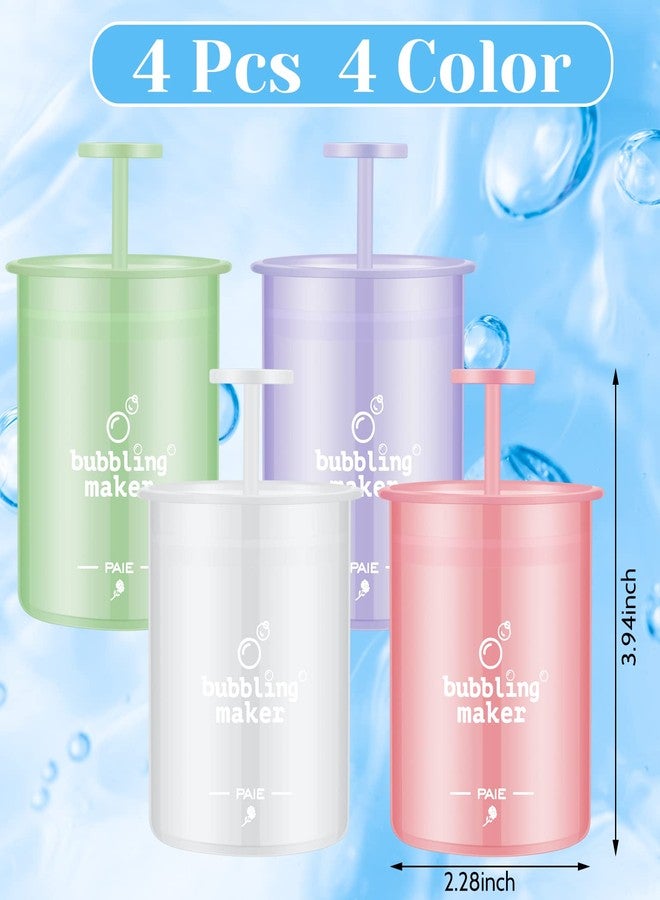 Maitys 4 Pcs Face Foam Maker Facial Cleansing Tool Face Wash Deep Cleanser Foamer Convenient Facial Skincare Whip Maker Travel Household Quick Cleansing Tool for Face Wash Skin Care - Image 2