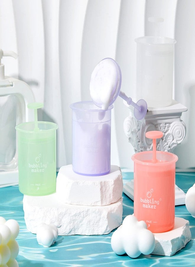 Maitys 4 Pcs Face Foam Maker Facial Cleansing Tool Face Wash Deep Cleanser Foamer Convenient Facial Skincare Whip Maker Travel Household Quick Cleansing Tool for Face Wash Skin Care - Image 5