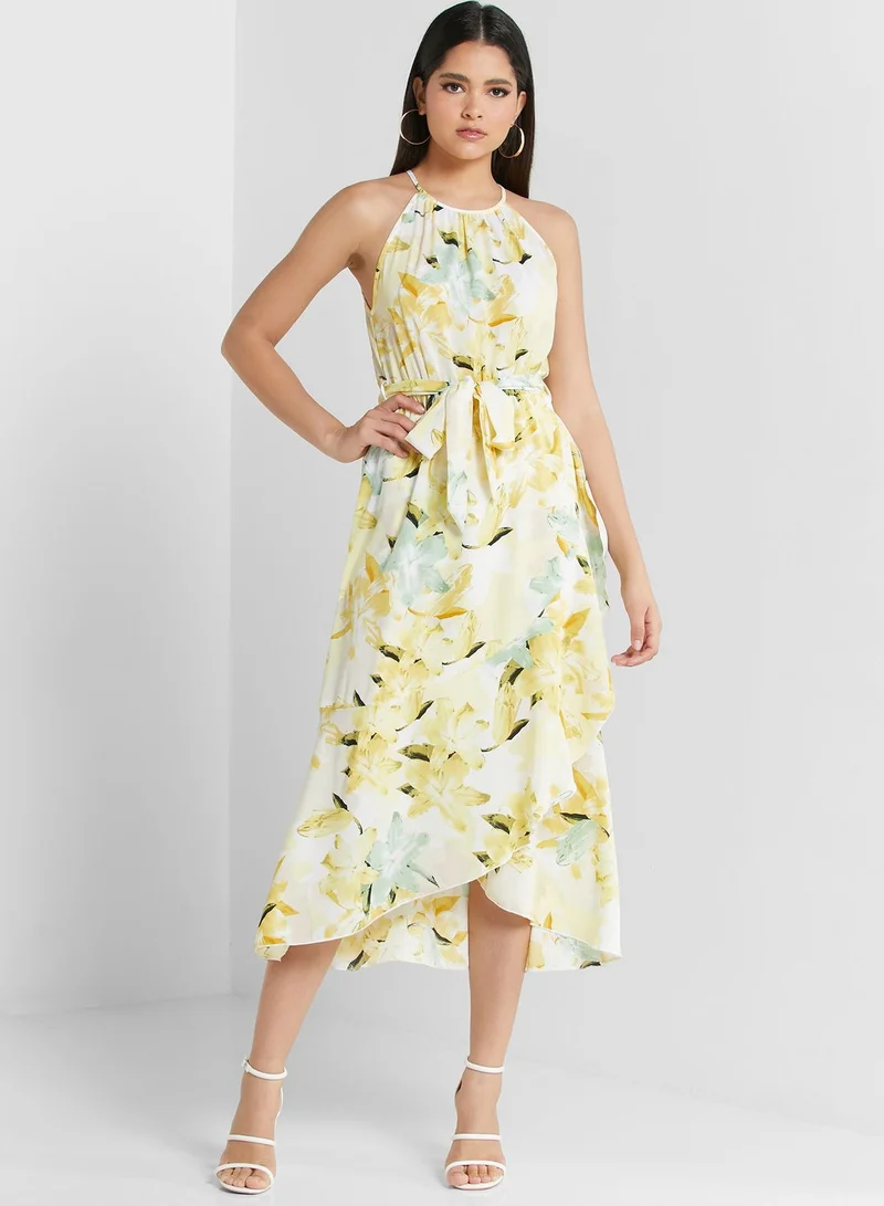 ELLA Printed Midi Dress