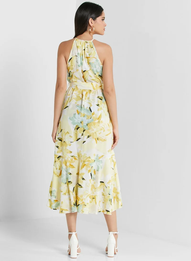 ELLA Printed Midi Dress
