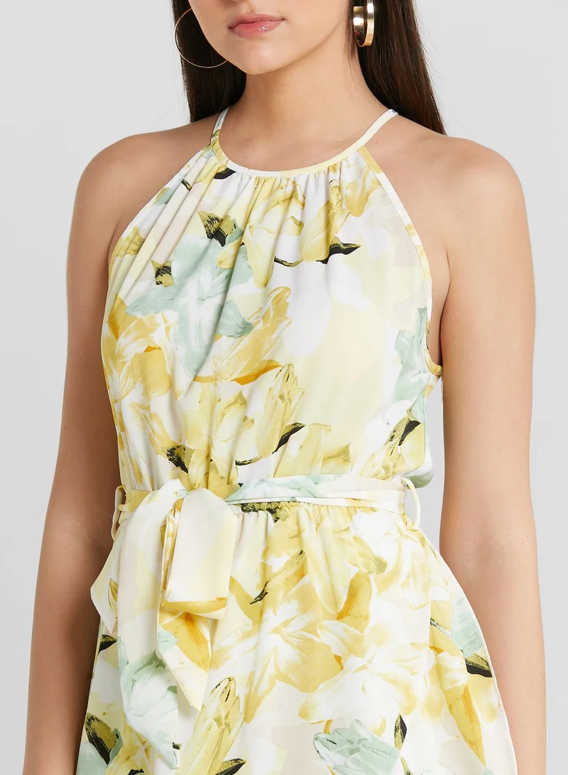 ELLA Printed Midi Dress