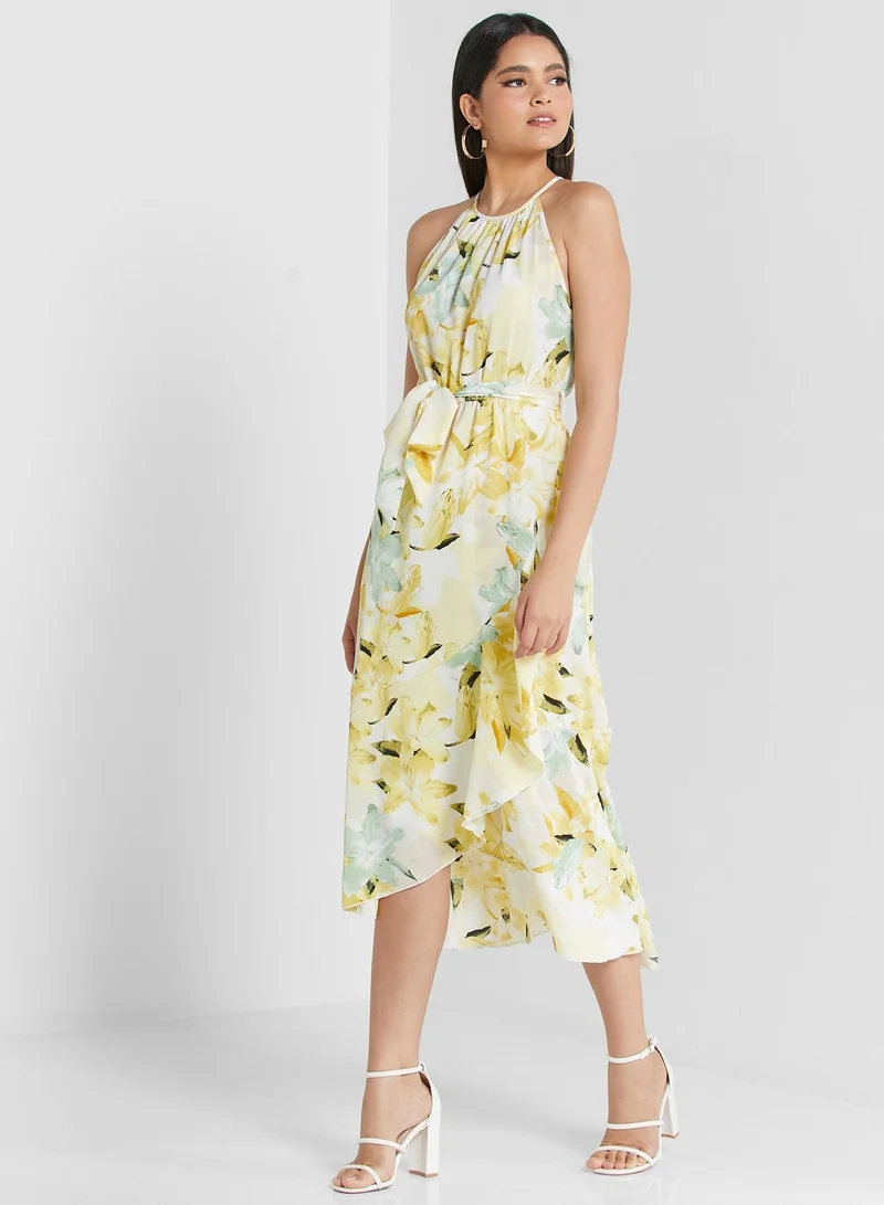 ELLA Printed Midi Dress