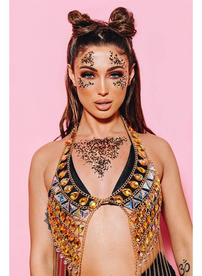 Hemway Mermaid Pink Mix Glitter Chunky Multi Purpose Dust Powder Arts & Crafts Wine Glass Decoration Weddings Flowers Cosmetic Face Eye Body Nails Skin Hair Festival 100g - Image 5