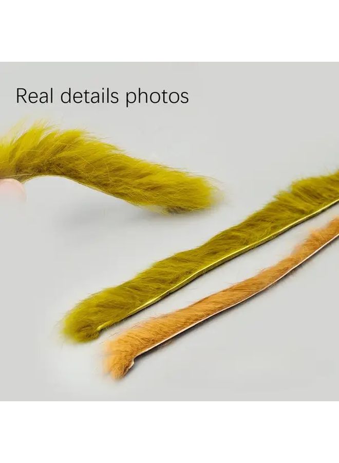 Fly Tying Materials Kit Vibrant Yellow and Orange with Hooks for Artificial Lures Durable - Image 2