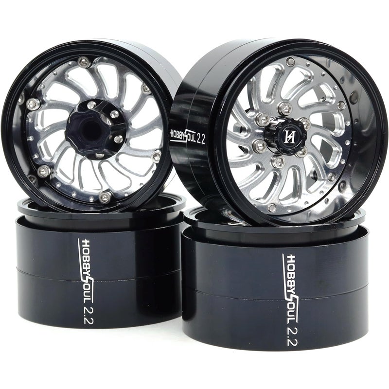 HOBBYSOUL 22 Beadlock Wheels Adjustable 3 Offset Rims Wide 40mm for RC 110 Crawler SCX10 Capra TRX4 Gen8 Everest gen 7 Pro Upgrades HS701577 - Image 3