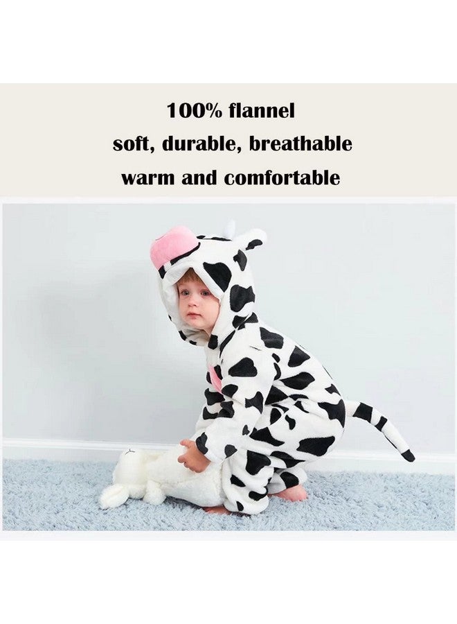 QIAONIUNIU Halloween Baby Cow Costumes Toddler Outfit Infants Cosplay Romper 18-24 Months - Image 4