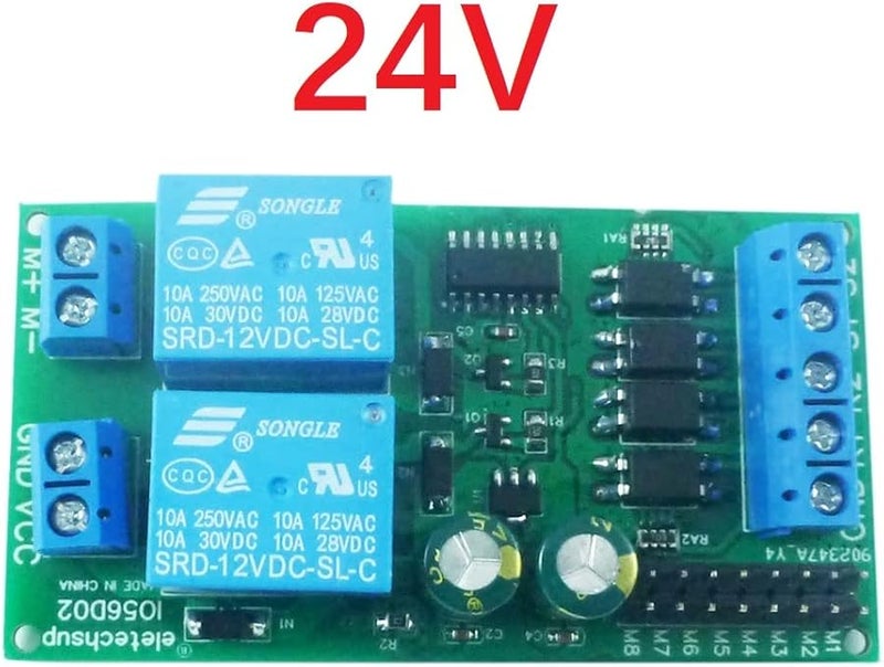DC 24V Motor Forward Reverse Controller with Limit Relay Module for Lift Pusher - Image 2