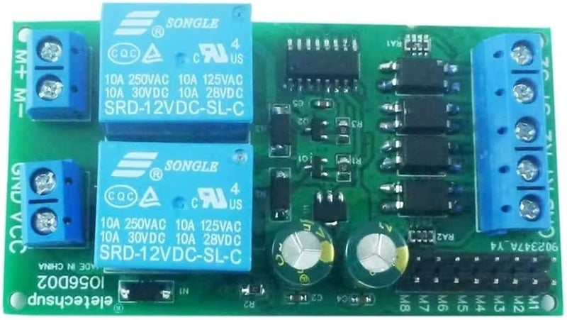 DC 24V Motor Forward Reverse Controller with Limit Relay Module for Lift Pusher - Image 1