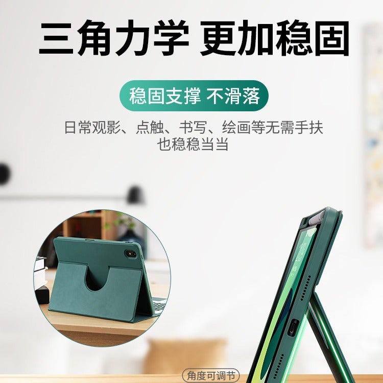 For 2024 Apple Ipad Magnetic Detachment Rotating Protective Cover Pro Bluetooth Square Key Keyboard Pro11 Slot Ai - Image 5