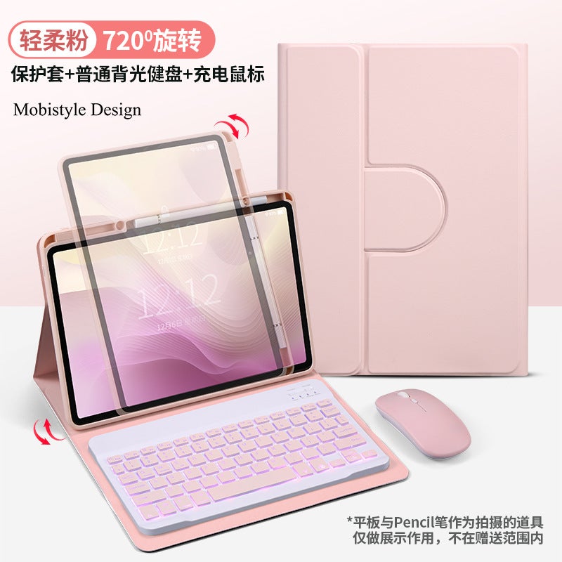 For 2024 Apple Ipad Magnetic Detachment Rotating Protective Cover Pro Bluetooth Square Key Keyboard Pro11 Slot Ai - Image 1