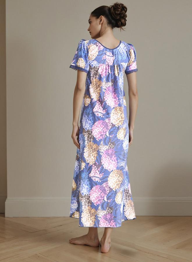 Splash FAV Floral Print Night Gown with Thongs - Image 2