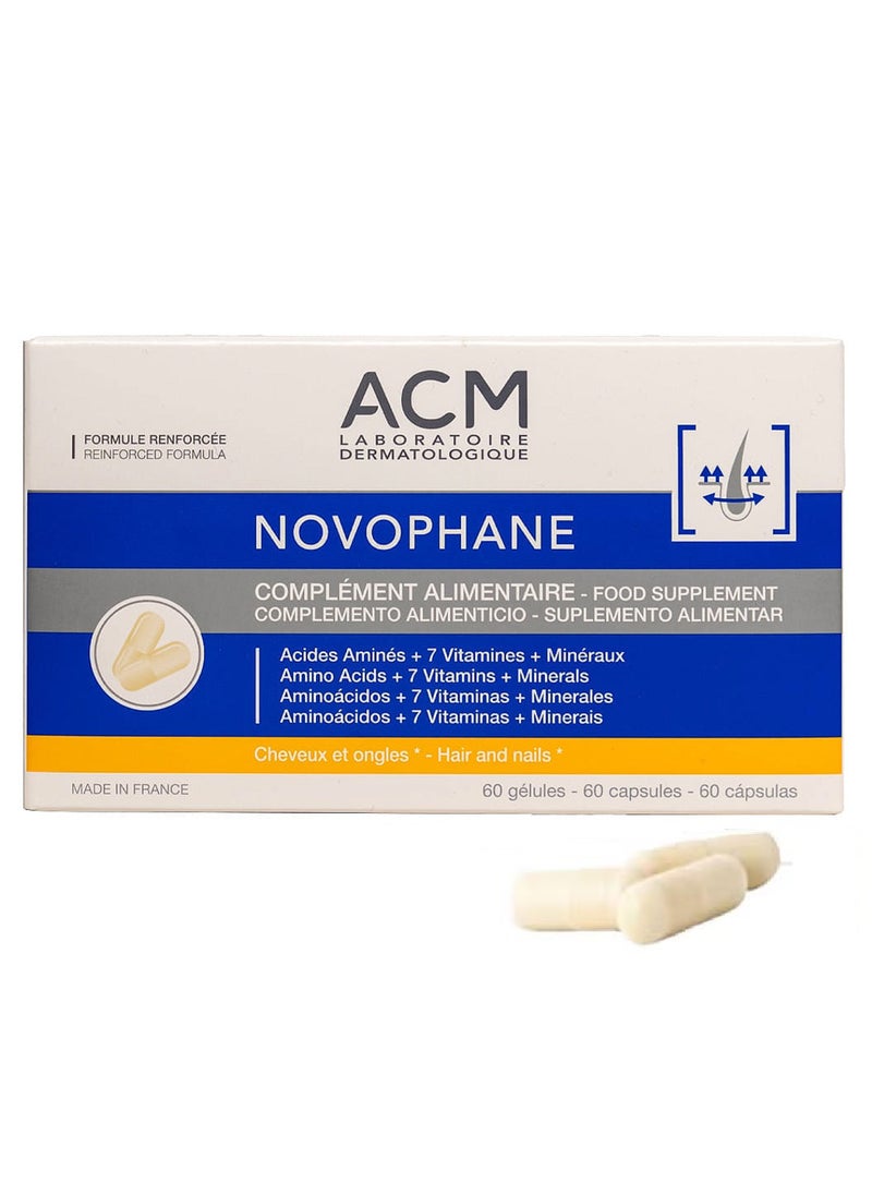 ACM Laboratoire dermatologique - Novophane Anti Hair Loss Treatment Nails Fragility - 60 Capsules - Image 1