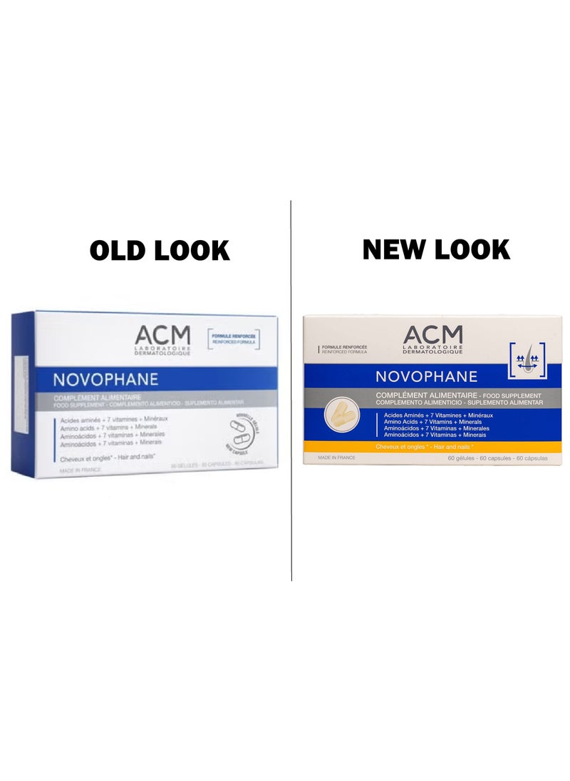 ACM Laboratoire dermatologique - Novophane Anti Hair Loss Treatment Nails Fragility - 60 Capsules - Image 1