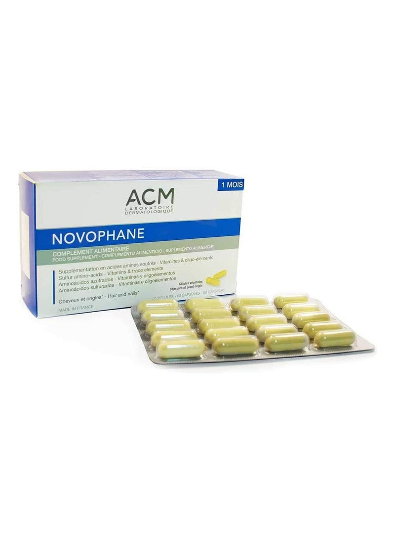 ACM Laboratoire dermatologique - Novophane Anti Hair Loss Treatment Nails Fragility - 60 Capsules - Image 1