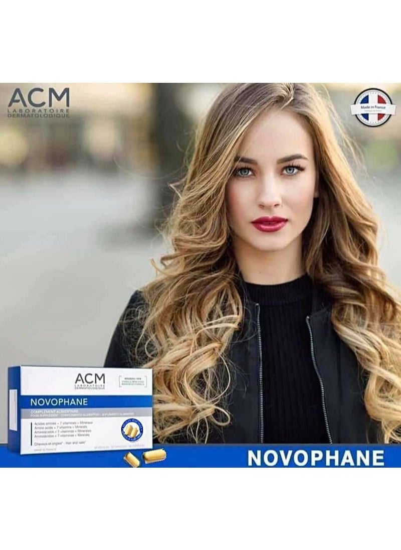 ACM Laboratoire dermatologique - Novophane Anti Hair Loss Treatment Nails Fragility - 60 Capsules - Image 1