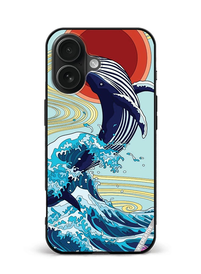 Protective Case Cover For Apple iPhone 16 Plus Dolphin Design Multicolour