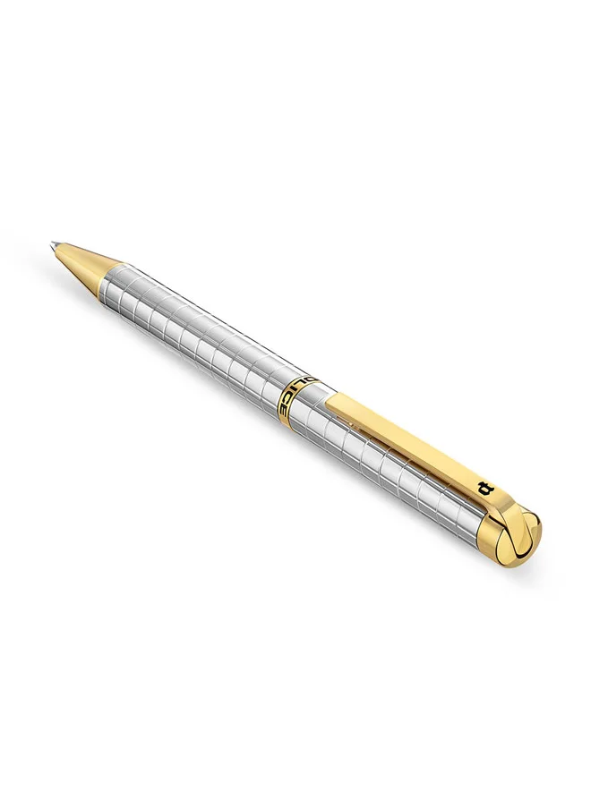 POLICE Precision Pen Textured Barrel Smooth Upper Body Gold Plated P Logo Design