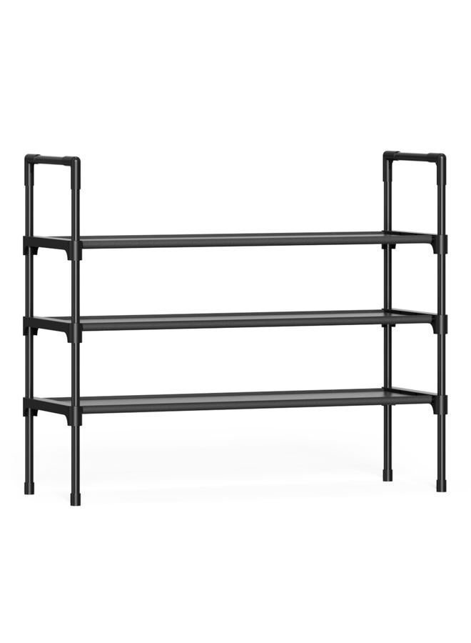 Kitsure Shoe Rack for Closet - Shoe Organizer, Large-Capacity & Space-Saving Shoe Shelf for Entryway, Bedroom, Living Room,32.2" x 11.8" x 27.5", Black - Image 1