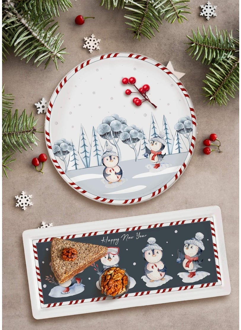 THE MIA - Penguin Serving Plate Set of 6 26 cm - Image 1