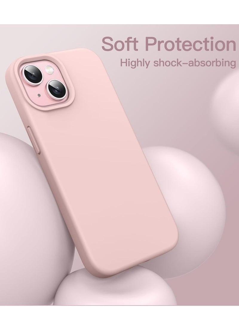 DUSALA iPhone 14 Plus Case 6.7 Inch Stylish Shockproof Protective with Microfiber Lining Case Cover-Sand Liquid Silicone - Image 3