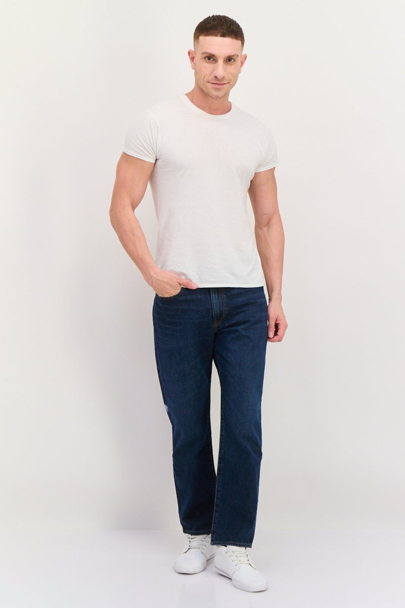 GAP Men Straight Fit Wash No Stretchable Denim, Navy - Image 3