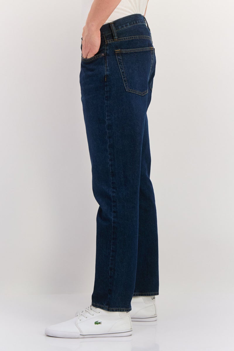 GAP Men Straight Fit Wash No Stretchable Denim, Navy - Image 2
