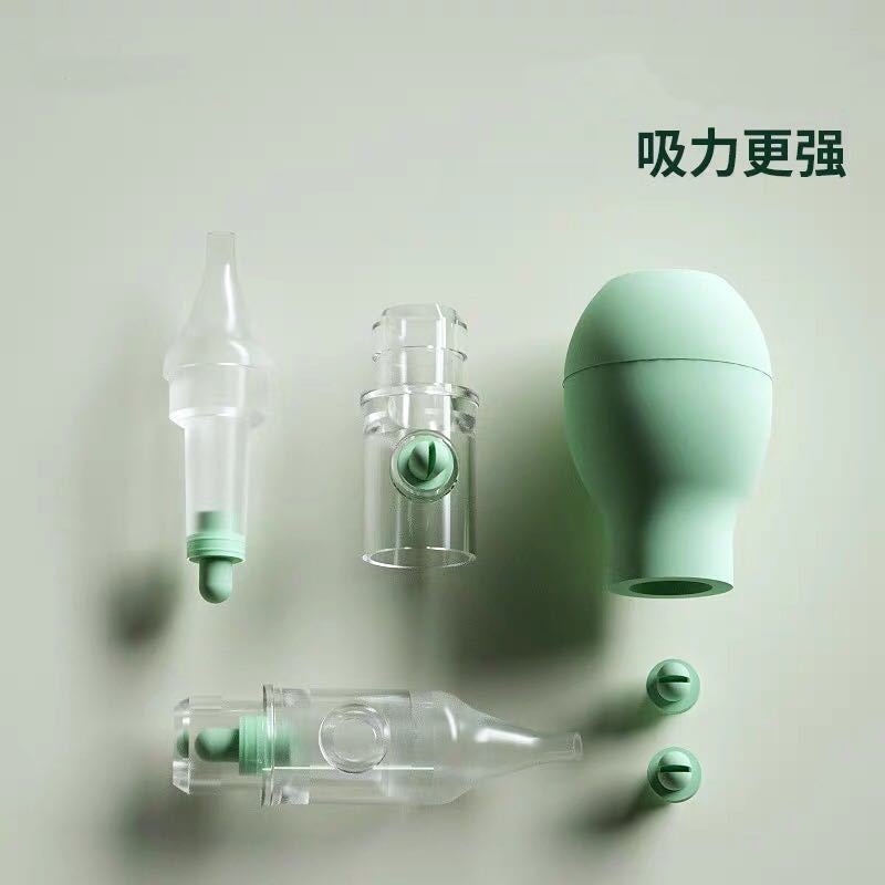 Baby nasal aspirator newborn pump anti-countercurrent elbow nasal aspirator baby nasal cleaner in stock wholesale Pink (nude) - Image 5