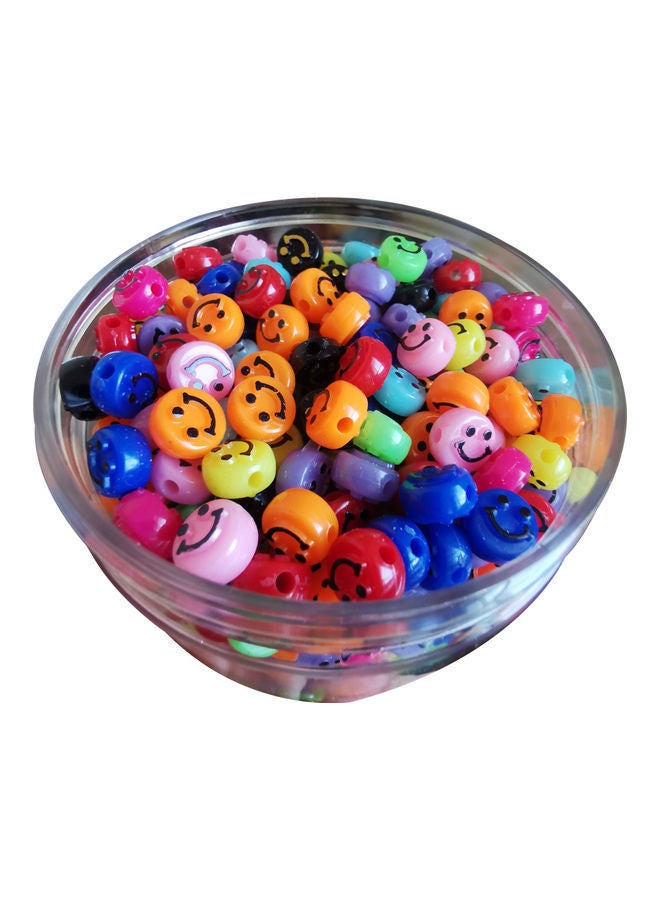 NIBEMINENT 500-Piece Craft Making Smiley Face Beads 0.10 X0.6cm - Image 1
