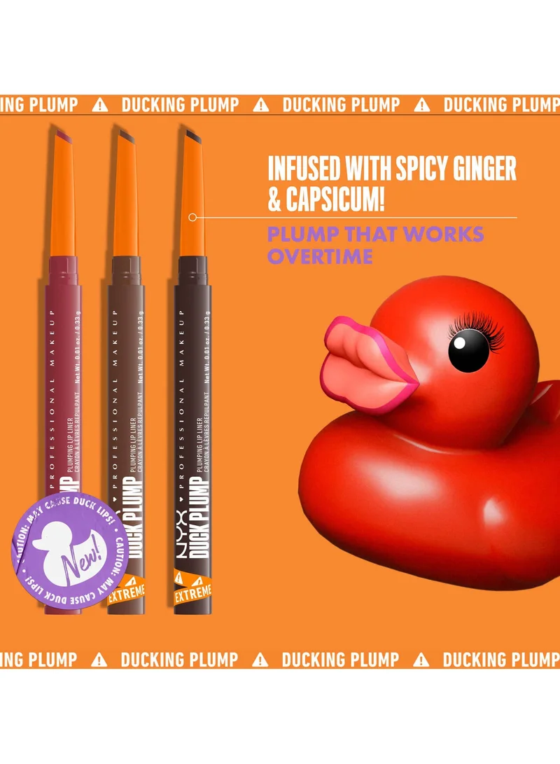 NYX PROFESSIONAL MAKEUP Duck Plump Plumping Lip Liner Lip Liner Up To 10 Hr Wear Matte Finish Fill Em' In