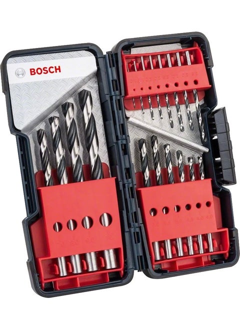 Metal Drill Bit Hss Pointteq Set (18 Pieces) - 2608577350