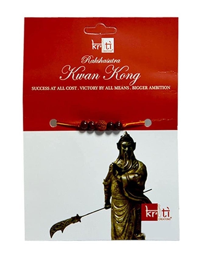 KRITI Kwan Kong Rakshasutra Rakhi for Success At All Cost, Victory By All Mean, Bigger Ambition (Free Two Rakhi Dhaga and One Roli Chawal) - Image 2