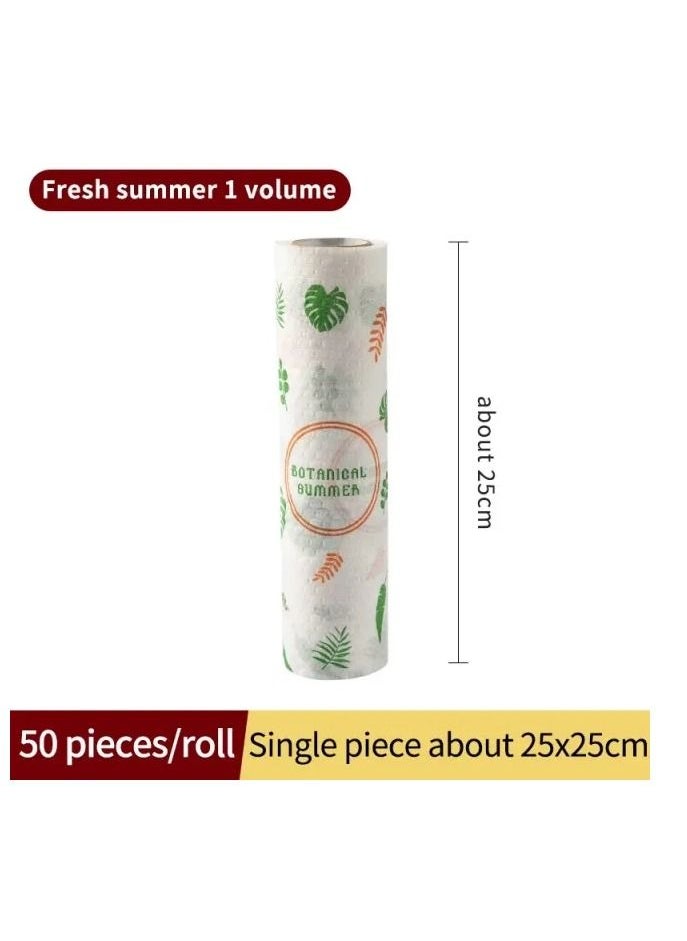 Generic - Multifunction Reusable Lazy Rag Paper Kitchen Tissue Roll Towel Wipes - Image 1