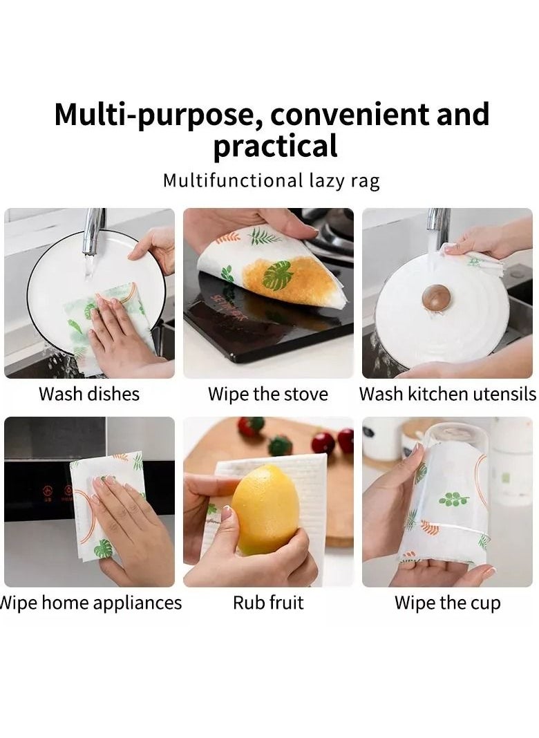 Generic - Multifunction Reusable Lazy Rag Paper Kitchen Tissue Roll Towel Wipes - Image 1