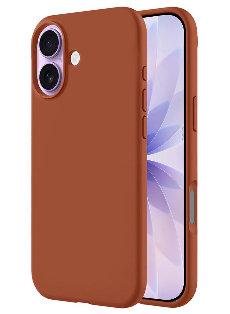 CATANES 3 Packs Silicone Protective Phone Case for iPhone 17 - Soft Anti-Scratch Microfiber Lining Ultra Slim Drop Protection Phone Cover with Two 3D Screen Protectors - Windsor Brown - Image 4