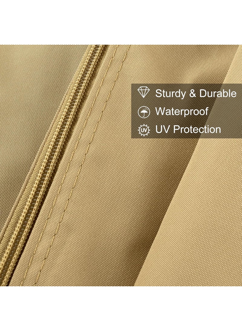 PLULON PLULON Gazebo Curtains Outdoor Waterproof 10 x 10 Universal Replacement Privacy Curtains 4Panels Curtain Side Wall with Zipper for Patio Yard Garden Curtain Only  - Image 3