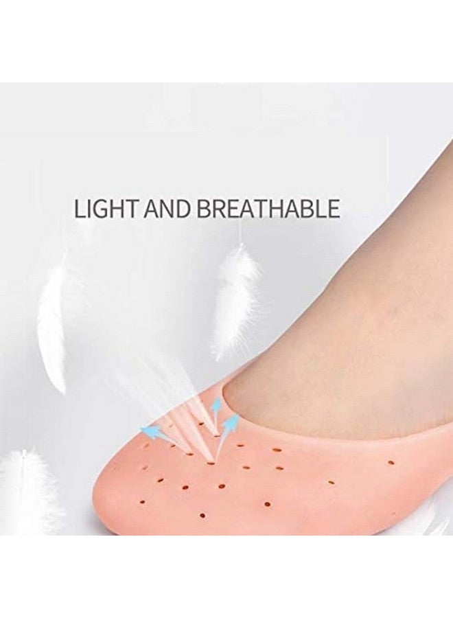 DISONE Anti Crack Full Length Silicon moisturizing Heel Socks for Heel Cracks and Pain Relief (Full Length) - Image 4