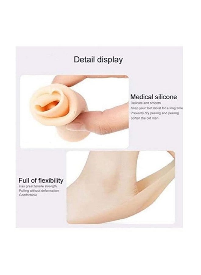 DISONE Anti Crack Full Length Silicon moisturizing Heel Socks for Heel Cracks and Pain Relief (Full Length) - Image 5