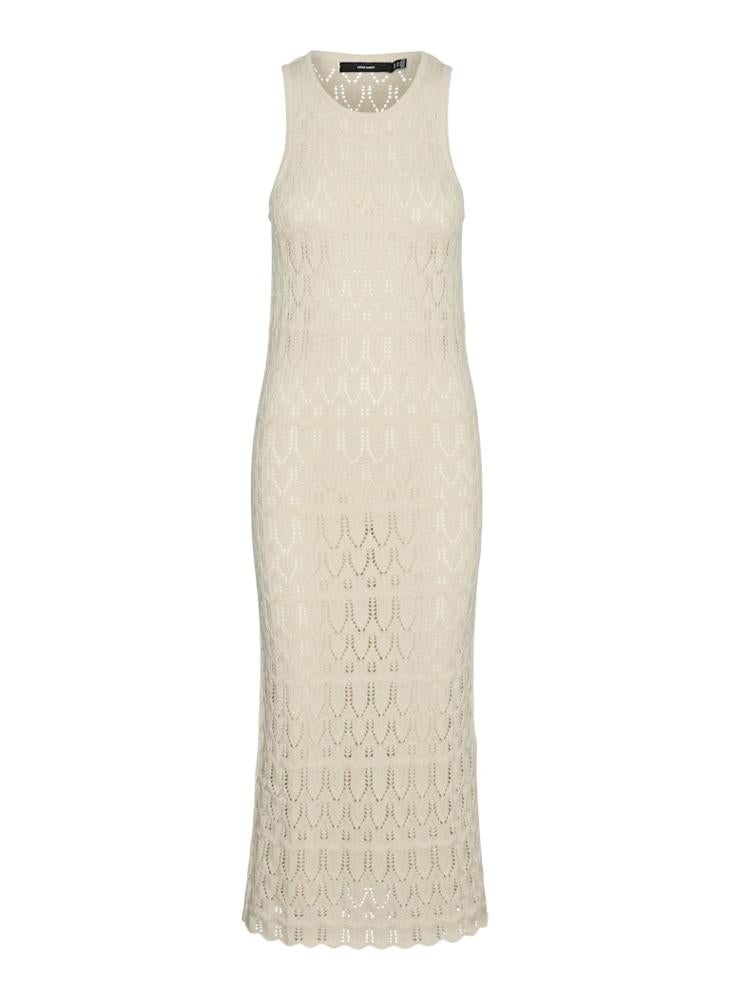 Crew Neck Calf Dress