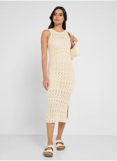 VERO MODA Crew Neck Calf Dress  - Image 4