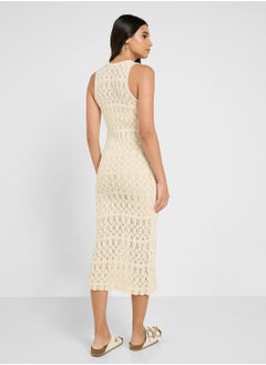 VERO MODA Crew Neck Calf Dress  - Image 2