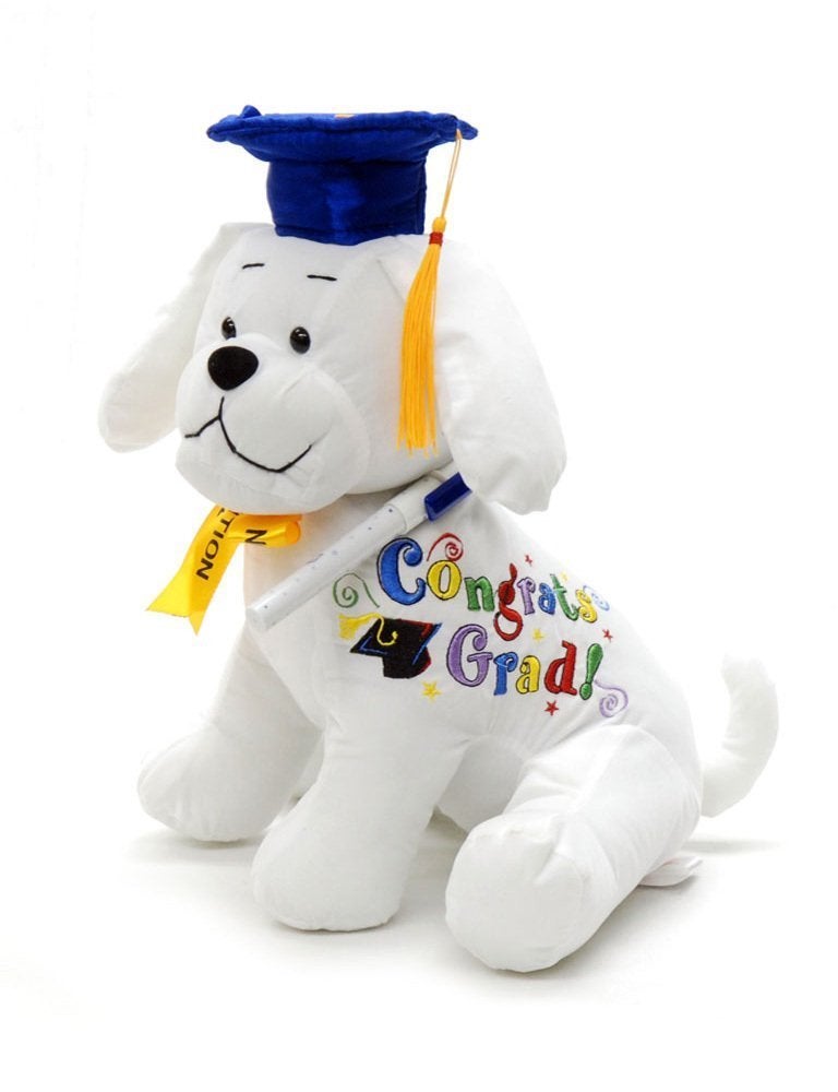 YMCtoys Graduation Autograph Stuffed Dog Words Congrats Grad 105 Inch - Image 4