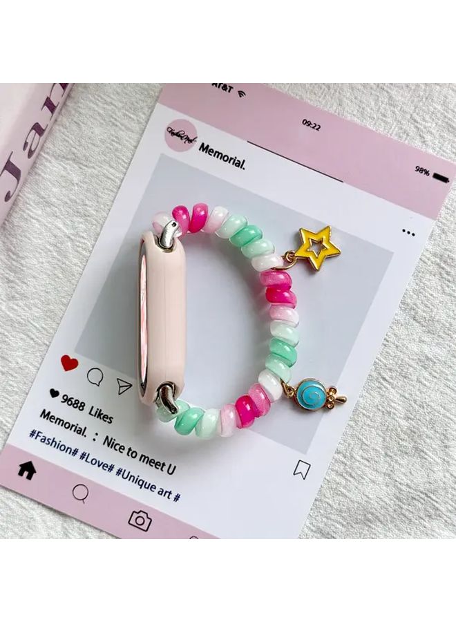 Candy Color Scrunchie Strap For Xiaomi Mi Band 10 9 8 Replacement Wristband Women Men - Image 2