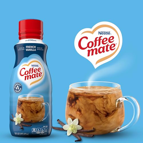 Coffee Mate French Vanilla Flavored Coffee Creamer, Shelf Stable, Non-Dairy, Gluten-Free, 6-Pack, 192 Total Servings, 16 Fl Oz Per Bottle - Image 2