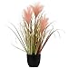 Briful Small Fake Plants Artificial Flowers Potted Plants Faux Potted Reed Grass Greenery Desk Plant Onion Grass Green - Image 2