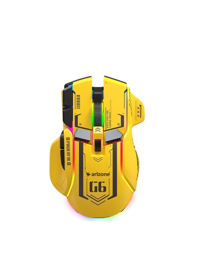 أريزون فأرة الألعاب أريزون AM-08 ألتيميت ذات 10 أزرار وإضاءة RGB ثنائية الوضع - Image 4